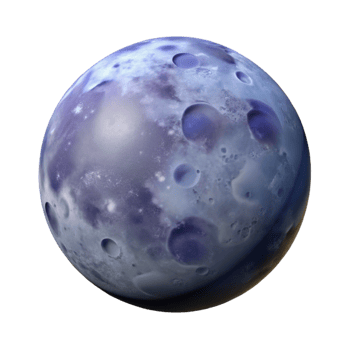 breathtaking whimsical rustic A single, realistic full moon. NO BACKGROUND with Transparent Background. perfect clarity png
