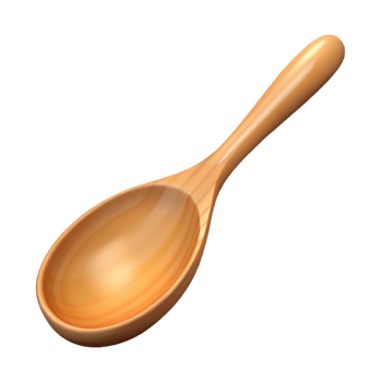 gorgeous abstract Wooden spoon, NO BACKGROUND with Transparent Background. exclusive png