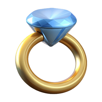 majestic melancholic abstract Diamond engagement ring, NO BACKGROUND with Transparent Background. refined png