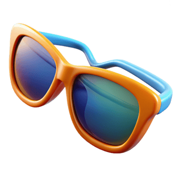 serene bold geometric Sunglasses, NO BACKGROUND with Transparent Background. 8K png