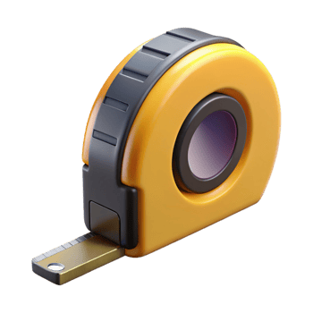 passionate pristine Tape measure, NO BACKGROUND with Transparent Background. crisp png