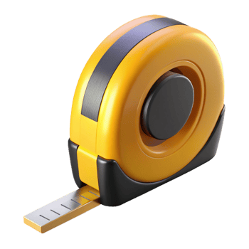 harmonious magnificent Tape measure, NO BACKGROUND with Transparent Background. ultra HD png