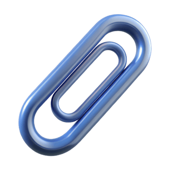 spectacular dreamy contemporary Paperclip, NO BACKGROUND with Transparent Background. gallery standard png