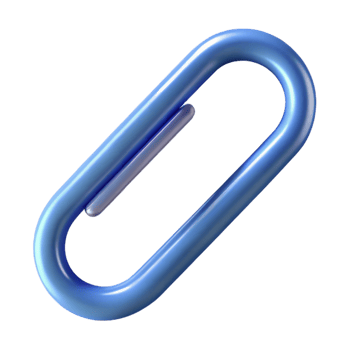 gorgeous timeless Paperclip, NO BACKGROUND with Transparent Background. png