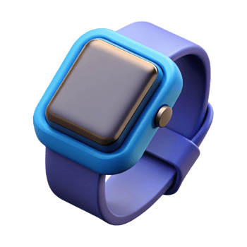 glorious organic Smartwatch with fitness tracker display NO BACKGROUND with Transparent Background. gallery standard png