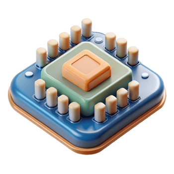 wonderful creative Circuit board with microchips NO BACKGROUND with Transparent Background. artisan png