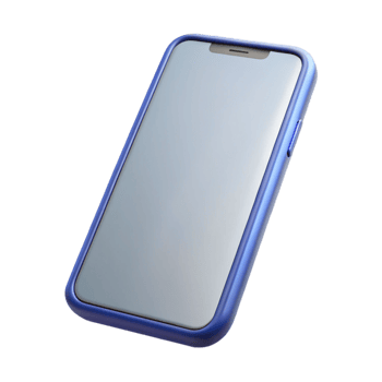 dramatic rare Smartphone with blank screen NO BACKGROUND with Transparent Background. png