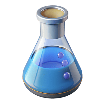 remarkable industrial Laboratory beaker with liquid NO BACKGROUND with Transparent Background. precision png