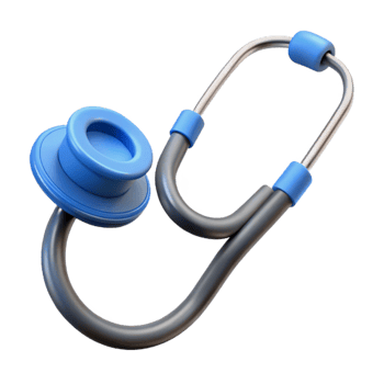 dramatic elegant Stethoscope NO BACKGROUND with Transparent Background. top-tier png