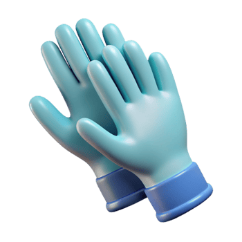 magnificent intense coastal Surgical gloves NO BACKGROUND with Transparent Background. museum quality png