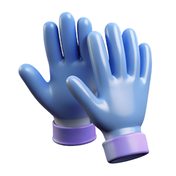 ethereal splendid Surgical gloves NO BACKGROUND with Transparent Background. high quality png