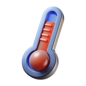 captivating harmonious impressionist Thermometer NO BACKGROUND with Transparent Background. handcrafted png