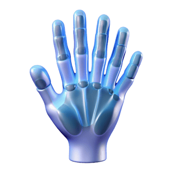 exquisite passionate creative X-ray image of a human hand NO BACKGROUND with Transparent Background. luxury png