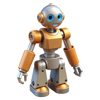 pristine unforgettable Industrial robot NO BACKGROUND with Transparent Background. png