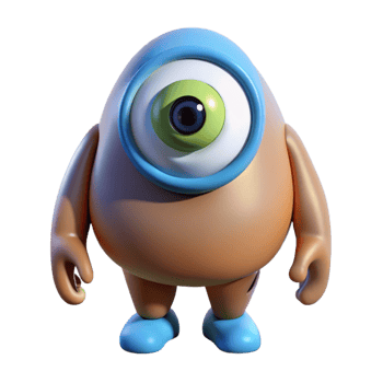 stunning acclaimed Cyclops, one-eyed giant, NO BACKGROUND with Transparent Background. png
