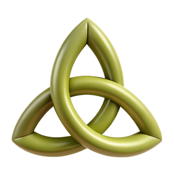 timeless vintage Triquetra, Celtic symbol, NO BACKGROUND with Transparent Background. exclusive png