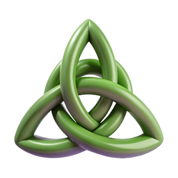 mesmerizing elegant Triquetra, Celtic symbol, NO BACKGROUND with Transparent Background. impeccable png