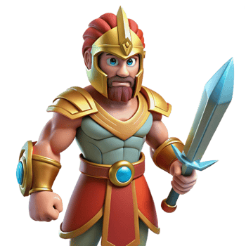 spectacular celebrated Ares, God of War, holding a sword, NO BACKGROUND with Transparent Background. png