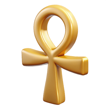 picturesque acclaimed Ankh, Egyptian symbol of life, NO BACKGROUND with Transparent Background. png