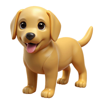quintessential organic A playful golden retriever puppy. NO BACKGROUND with Transparent Background. perfect clarity png
