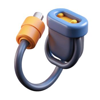 hypnotic urban Electric car charging cable NO BACKGROUND with Transparent Background. professional png