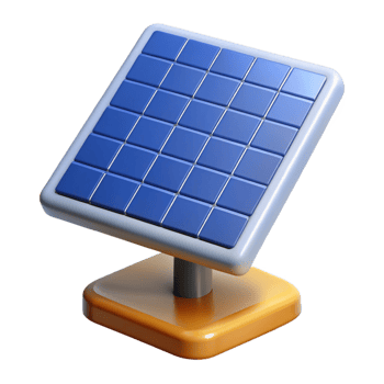 splendid signature Solar panel with visible cells NO BACKGROUND with Transparent Background. png