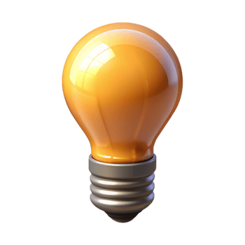 mysterious stunning Smart lightbulb emitting warm light NO BACKGROUND with Transparent Background. top-tier png