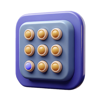 sumptuous urban Security system keypad with numbers NO BACKGROUND with Transparent Background. 8K png