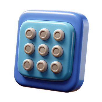 glorious memorable Security system keypad with numbers NO BACKGROUND with Transparent Background. png
