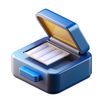 unparalleled impressionist Scanner with document feeder NO BACKGROUND with Transparent Background. elite png