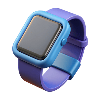 exquisite memorable Smartwatch with interchangeable band NO BACKGROUND with Transparent Background. png