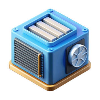 extraordinary coveted Server blade with heatsink NO BACKGROUND with Transparent Background. png