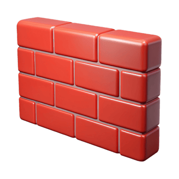 memorable coastal Red brick wall, textured, NO BACKGROUND with Transparent Background. detailed png