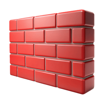 exemplary retro Red brick wall, textured, NO BACKGROUND with Transparent Background. fine detail png