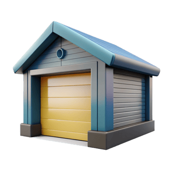 wonderful nostalgic vintage Garage door, sectional, NO BACKGROUND with Transparent Background. studio quality png