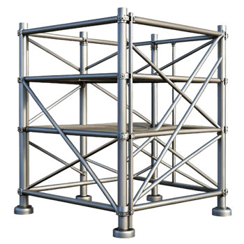 wonderful playful modern Scaffolding section, metal, NO BACKGROUND with Transparent Background. exclusive png