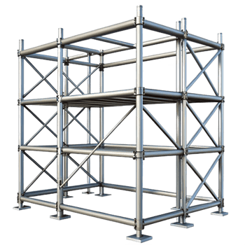 striking intense organic Scaffolding section, metal, NO BACKGROUND with Transparent Background. original png