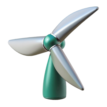 striking calm bohemian Wind turbine blade, composite material, NO BACKGROUND with Transparent Background. masterfully captured png