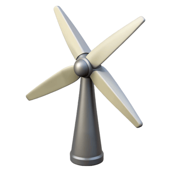 extraordinary industrial Wind turbine blade, composite material, NO BACKGROUND with Transparent Background. flawless png