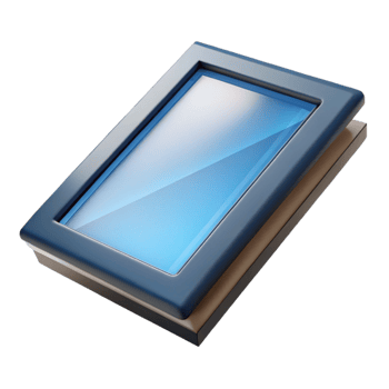 serene nostalgic vintage Skylight window, rectangular, NO BACKGROUND with Transparent Background. 4K png