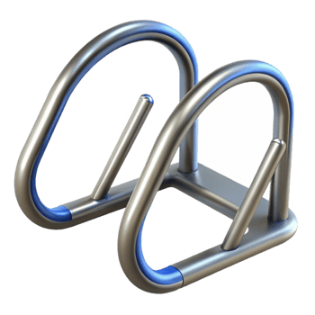 fascinating inspired Bike rack, looped steel, NO BACKGROUND with Transparent Background. png