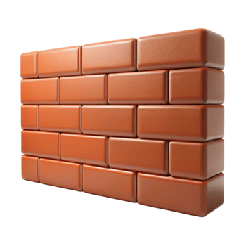 mesmerizing bold urban Brick wall, running bond pattern, NO BACKGROUND with Transparent Background. refined png