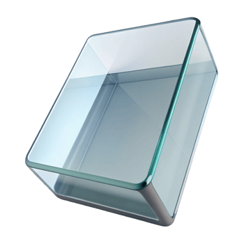 captivating inspired Glass pane, clear, tempered, NO BACKGROUND with Transparent Background. png