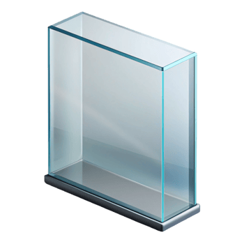 vibrant baroque Glass pane, clear, tempered, NO BACKGROUND with Transparent Background. handcrafted png