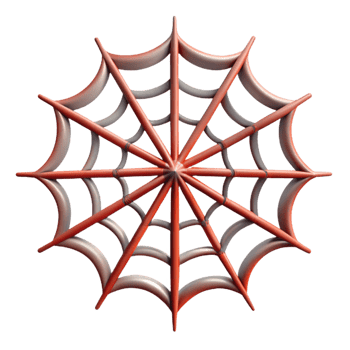 romantic gorgeous Spider web NO BACKGROUND with Transparent Background. crisp png