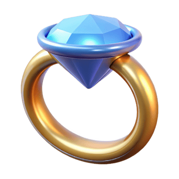 wonderful art deco Diamond ring, NO BACKGROUND with Transparent Background. authentic png