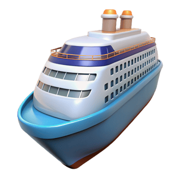 stunning bohemian Cruise ship, NO BACKGROUND with Transparent Background. elite png