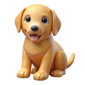 immaculate quintessential A playful golden retriever puppy, sitting. NO BACKGROUND with Transparent Background. png