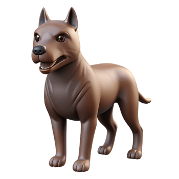 wonderful calm geometric A single-headed Cerberus. NO BACKGROUND with Transparent Background. ultra HD png