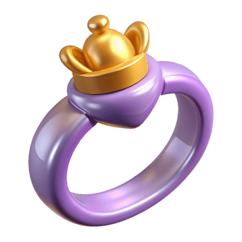 hypnotic reflective contemporary A Claddagh ring. NO BACKGROUND with Transparent Background. expertly shot png